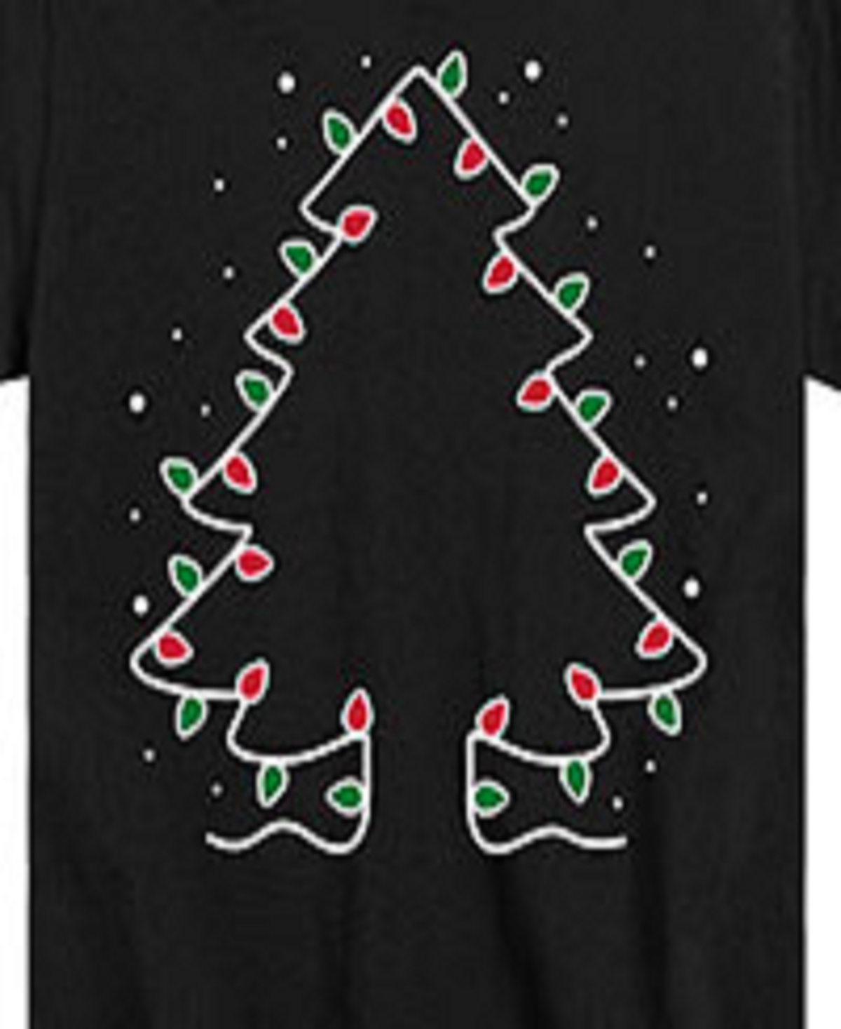 Hybrid Big Boys Lights Tree Graphic Tee In Black