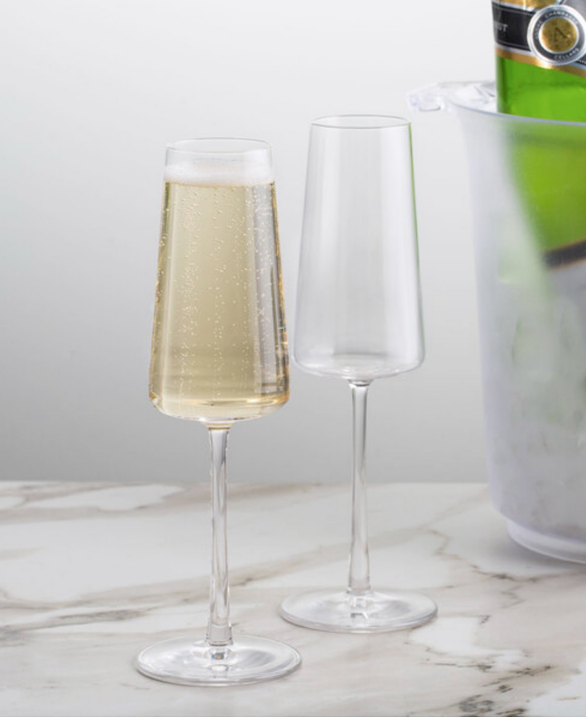 Stolzle Lausitz Power Champagne Flutes, Set Of 4 In Crystal