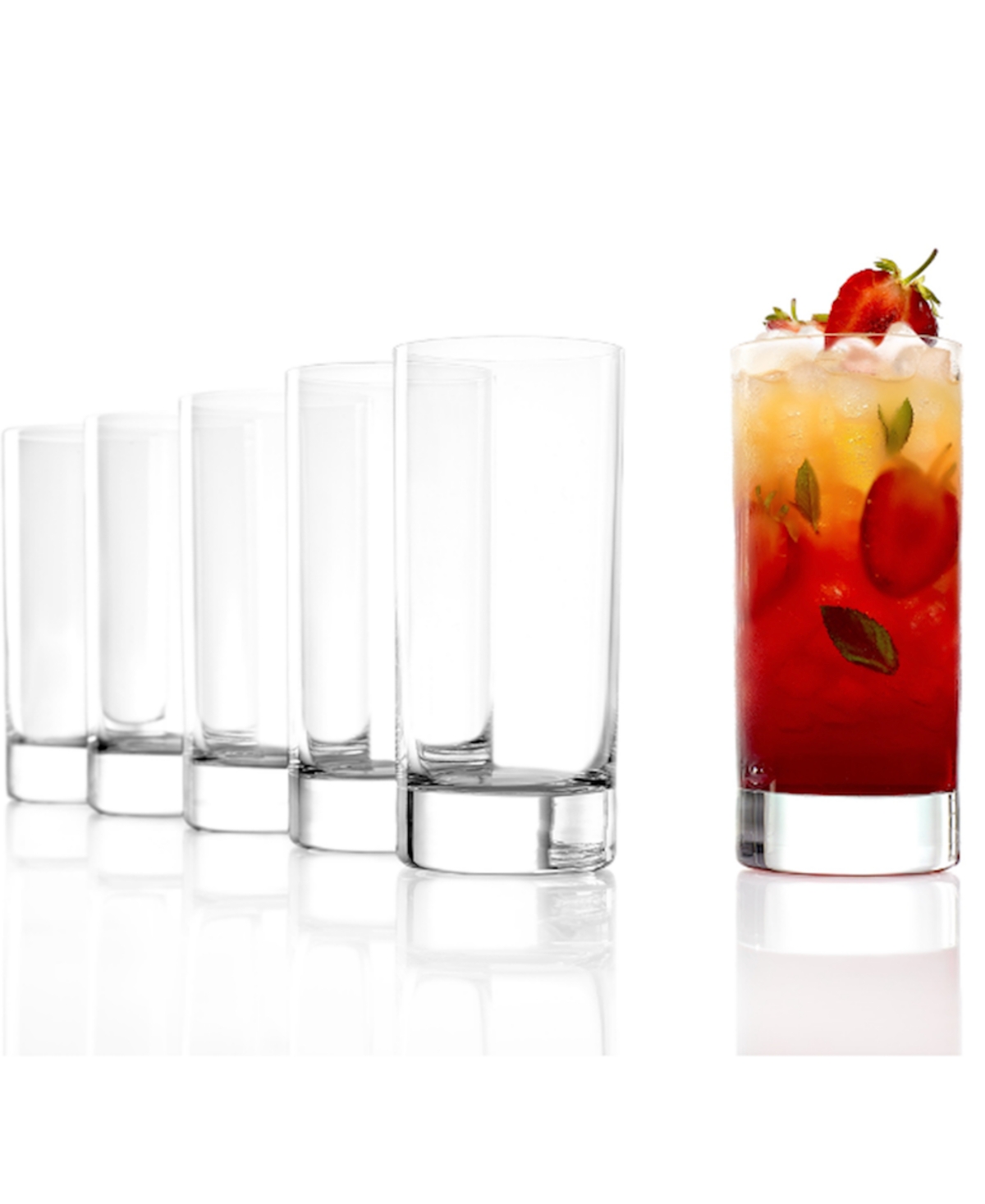Stolzle Lausitz New York Bar Highball Glasses, Set Of 6 In Crystal