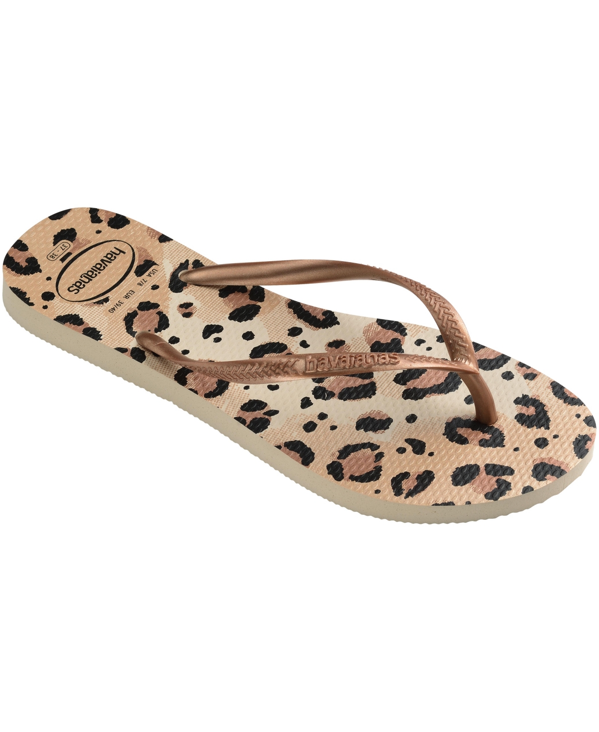 Havaianas Women's Slim Animals Slip On Sandals - Beige