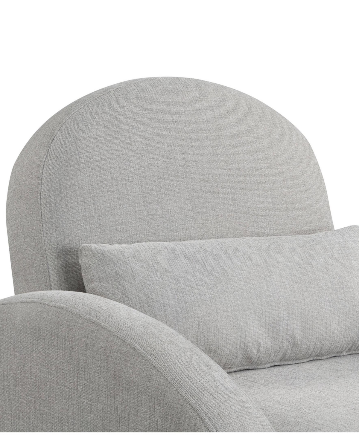 Serta 35.2" Polyester Toluca Convertible Chair In Light Gray