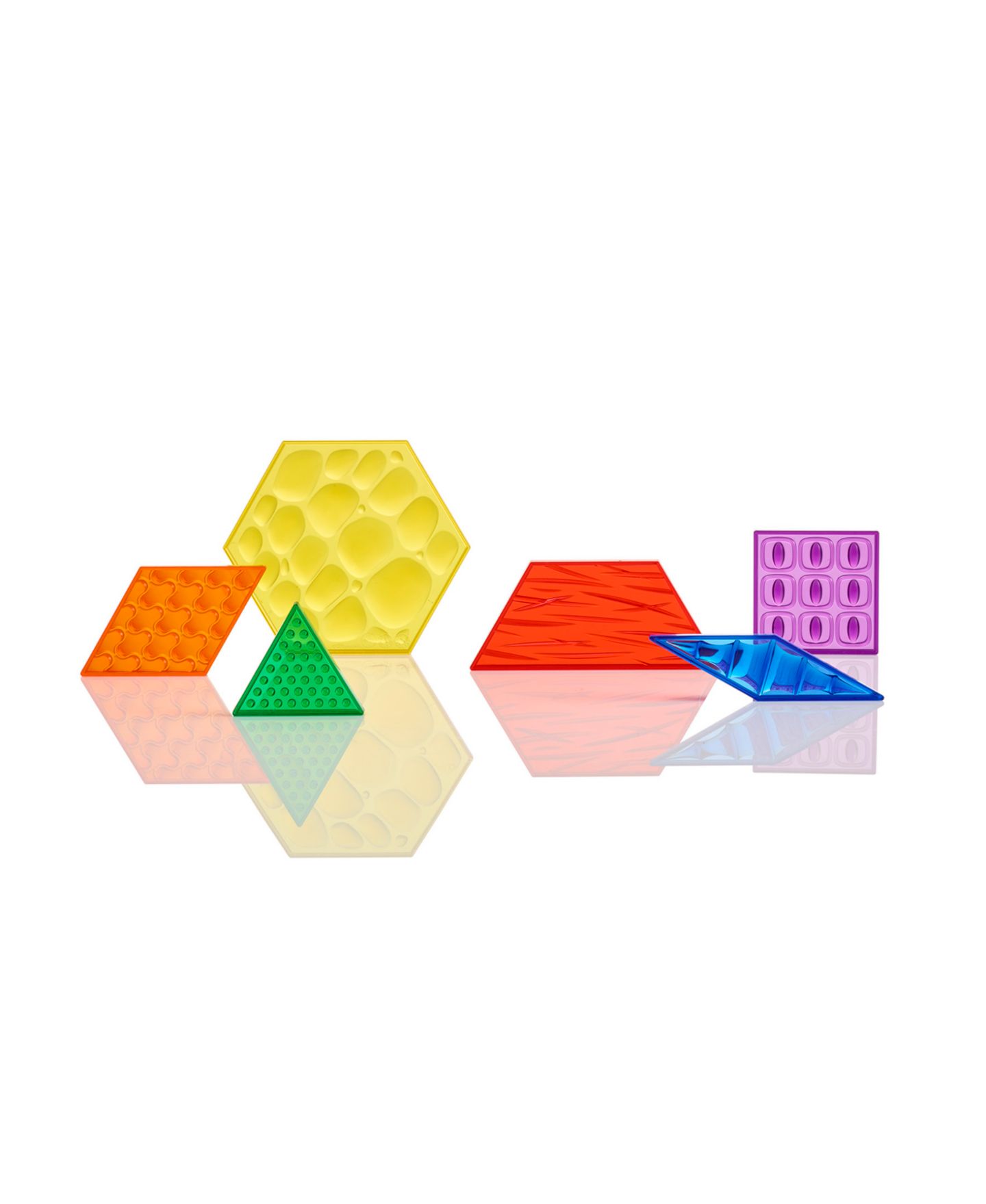 Детский конструктор edxeducation Translucent Sensory Pattern Blocks — фото 3