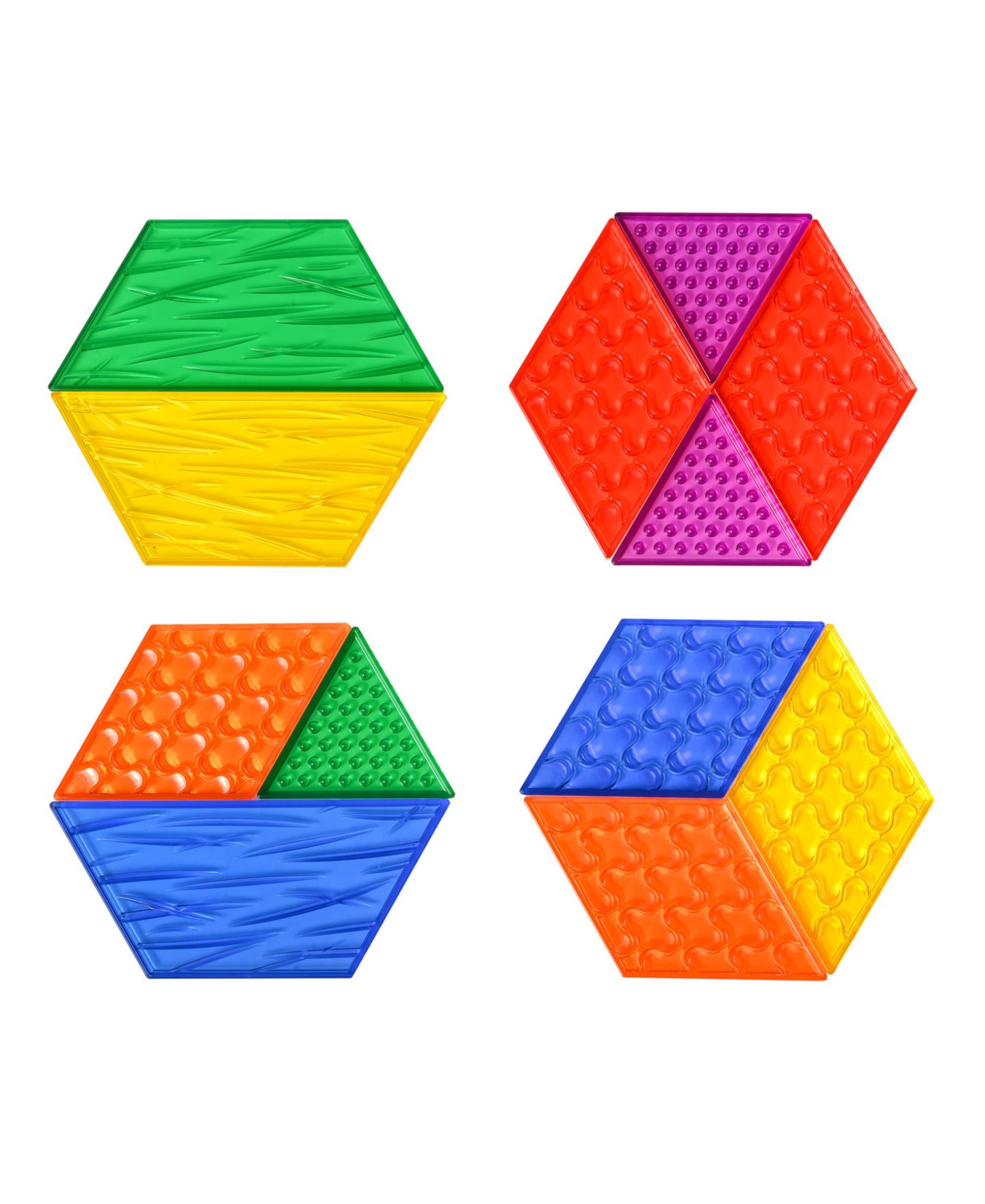 Детский конструктор edxeducation Translucent Sensory Pattern Blocks — фото 6