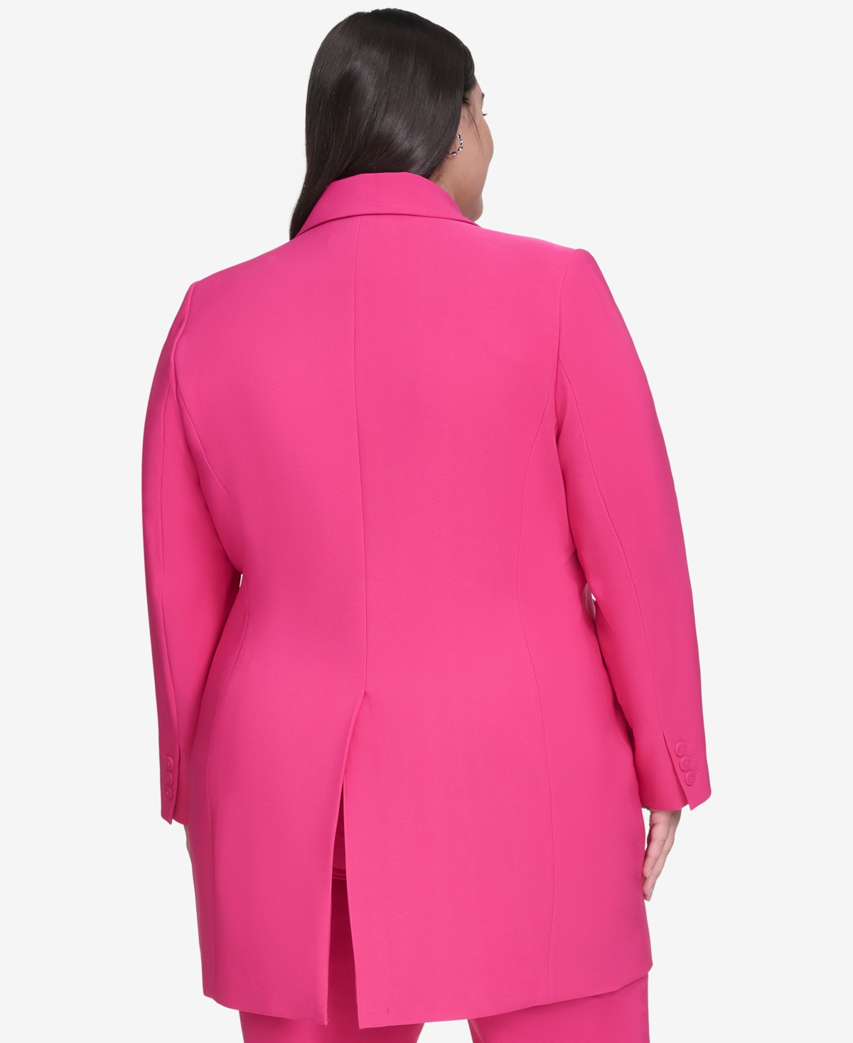 Dkny Plus Size Topper Jacket In Wild Berry