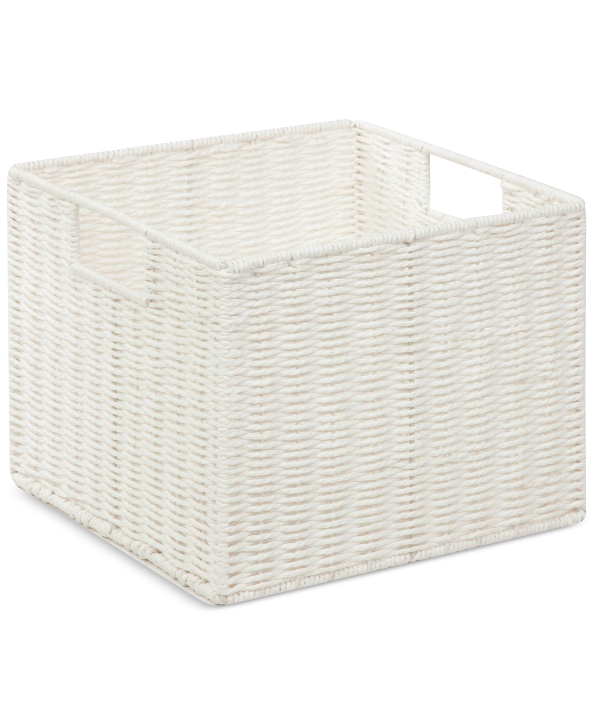 Honey-Can-Do Parchment Cord Storage Basket - White