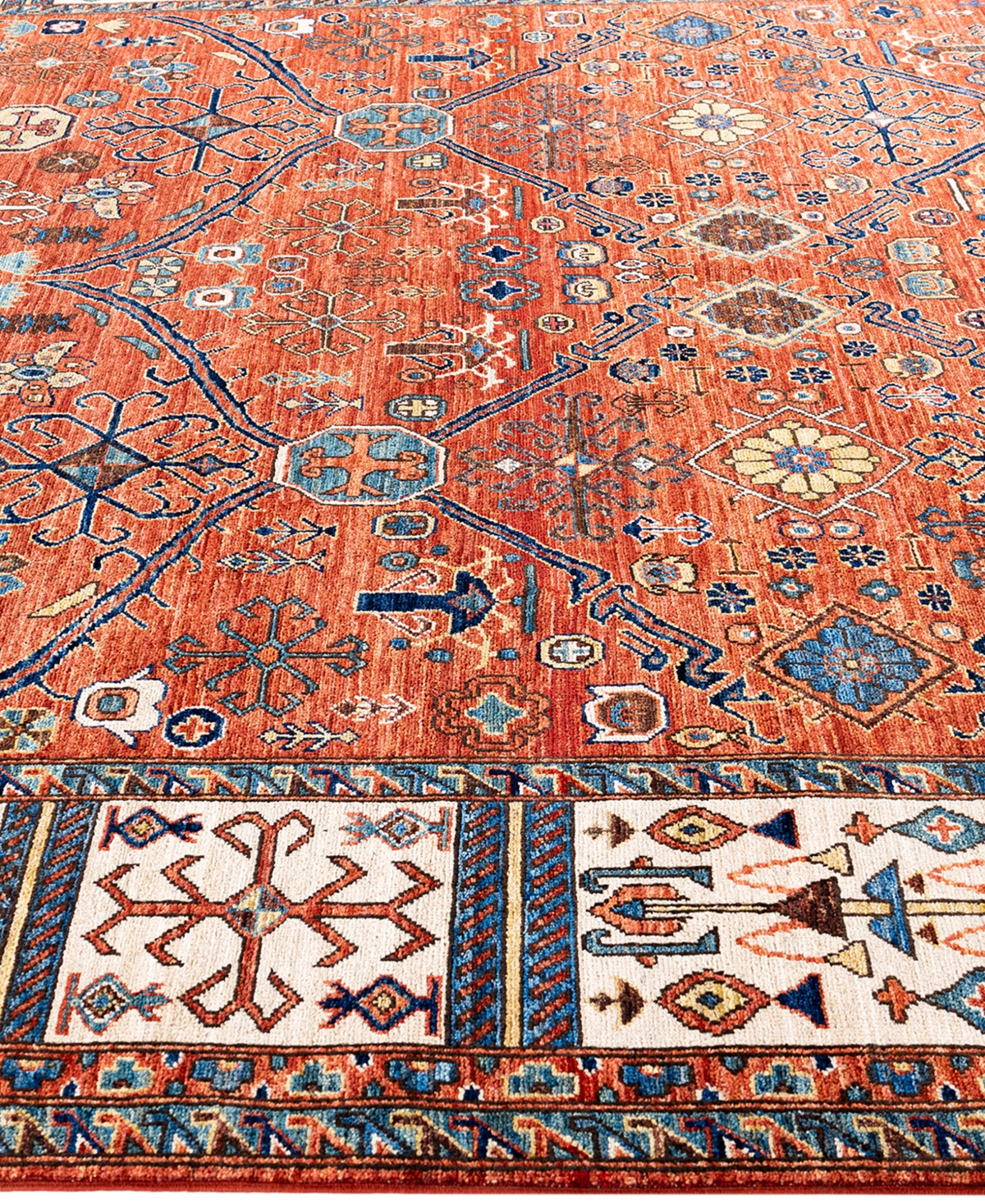 Adorn Hand Woven Rugs Serapi M1999 8'2"x10' Area Rug In Red