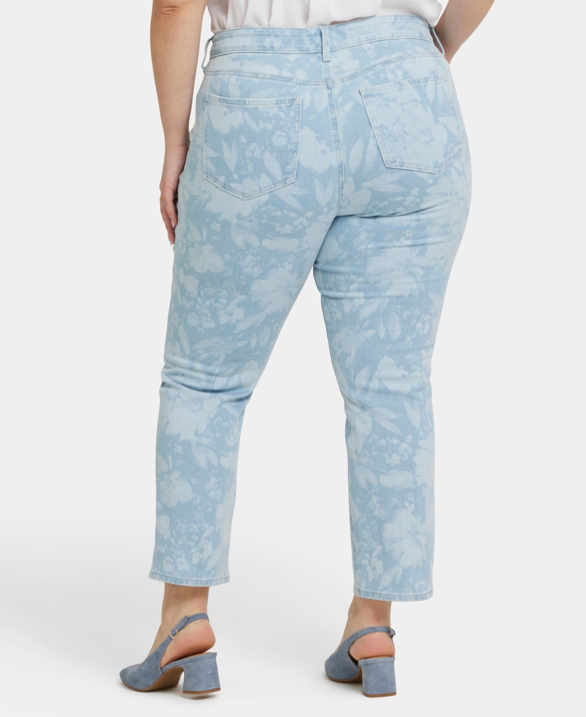 Nydj Marilyn Floral Crop Straight Leg Jeans In Marian Annabella