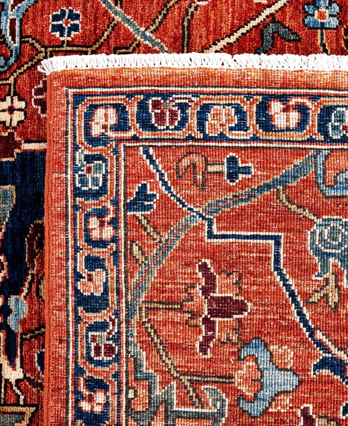 Adorn Hand Woven Rugs Serapi M1999 8'11"x11'10" Area Rug In Red