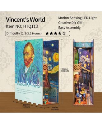 DIY 3D Book Nook Kit Vincent's World 80pcs