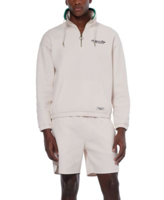 Scotch and Soda Zip Through Tencel Sweatshirt in Eggnog