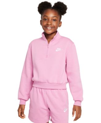 Nike - Big Girls Sportswear Club Fleece 1/2-Zip Sweatshirt