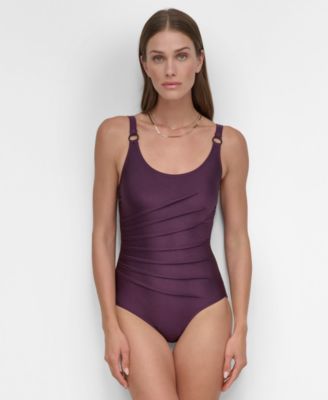 DKNY - Women's One-Piece Starburst Swimsuit