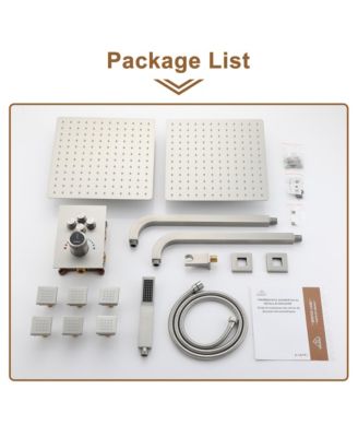 Single Handle 1-Spray Thermostatic 4-function Shower Faucet