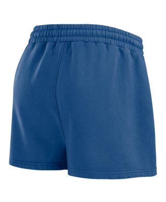 Women's Navy Los Angeles Dodgers Washed Fleece Sweatshirt Shorts Lounge Set