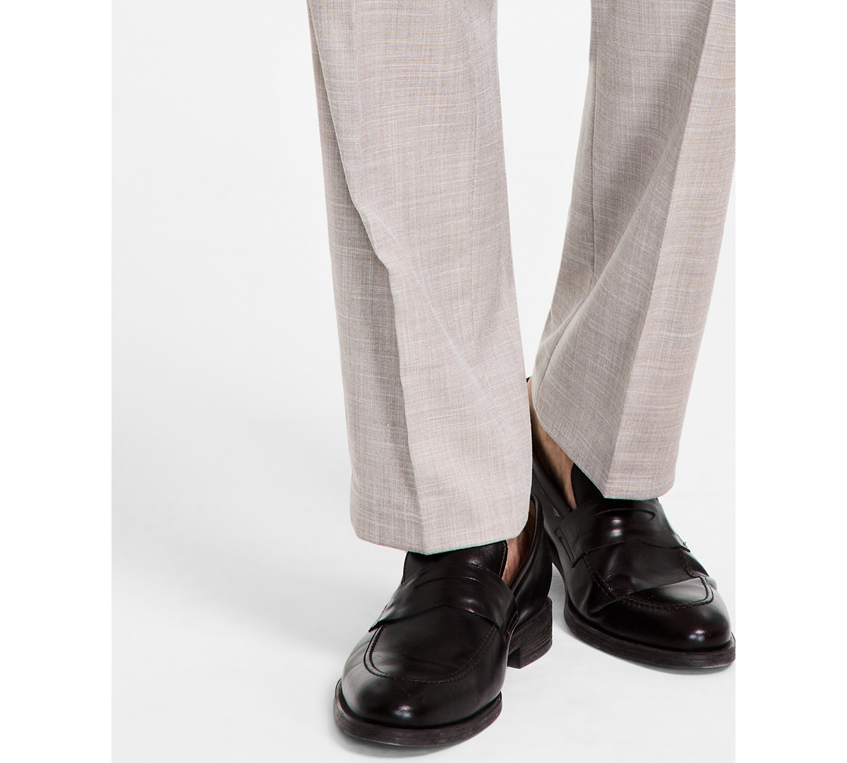 Michael Kors Men's Classic Fit Wool Blend Suit Pant In White