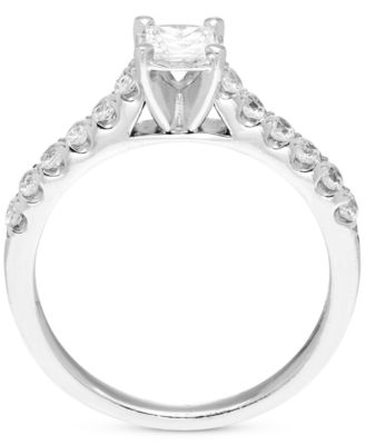 Diamond Princess-Cut Engagement Ring (5/8 ct. t.w.) in 14k White Gold
