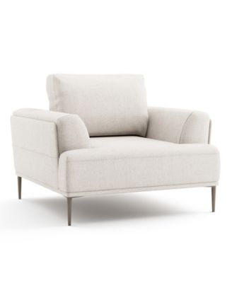 44" Orlandi Chenille Arm Chair with Extendable Backrest