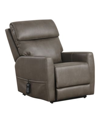 34" Hilltop Artificial Leather Power Recliner Lift Chair