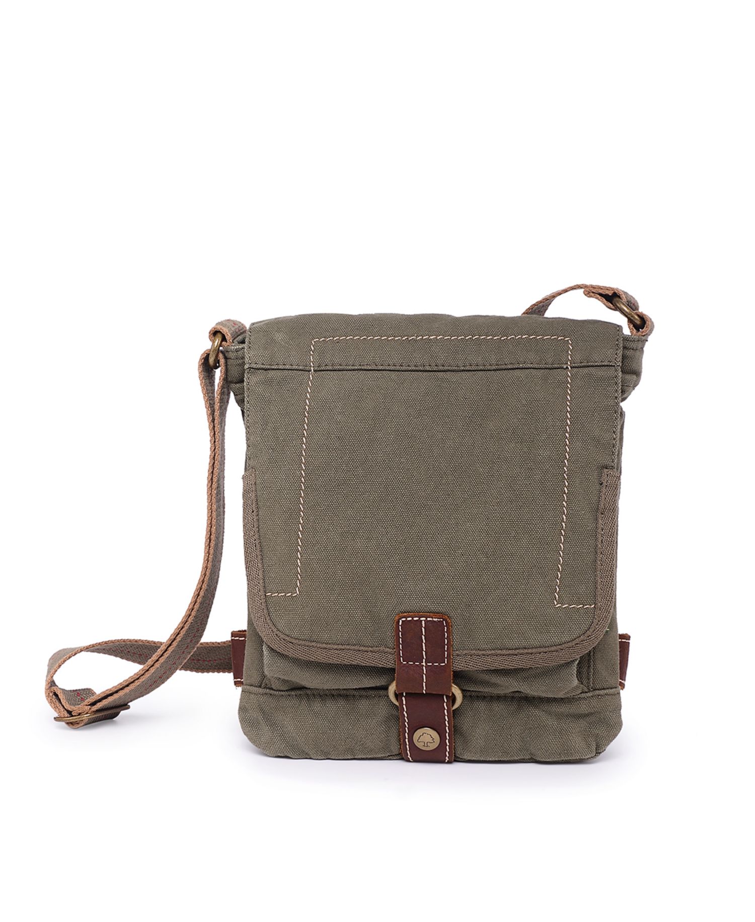 Atona Classic Flap Canvas Crossbody Bag