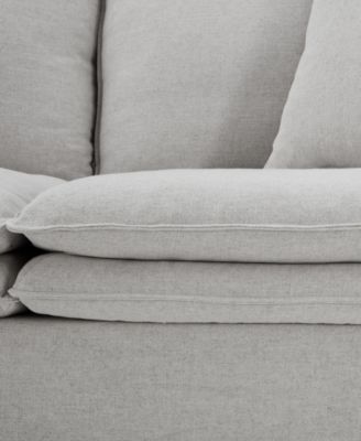 84" Linen Maddy Narrow Track Arm Sofa