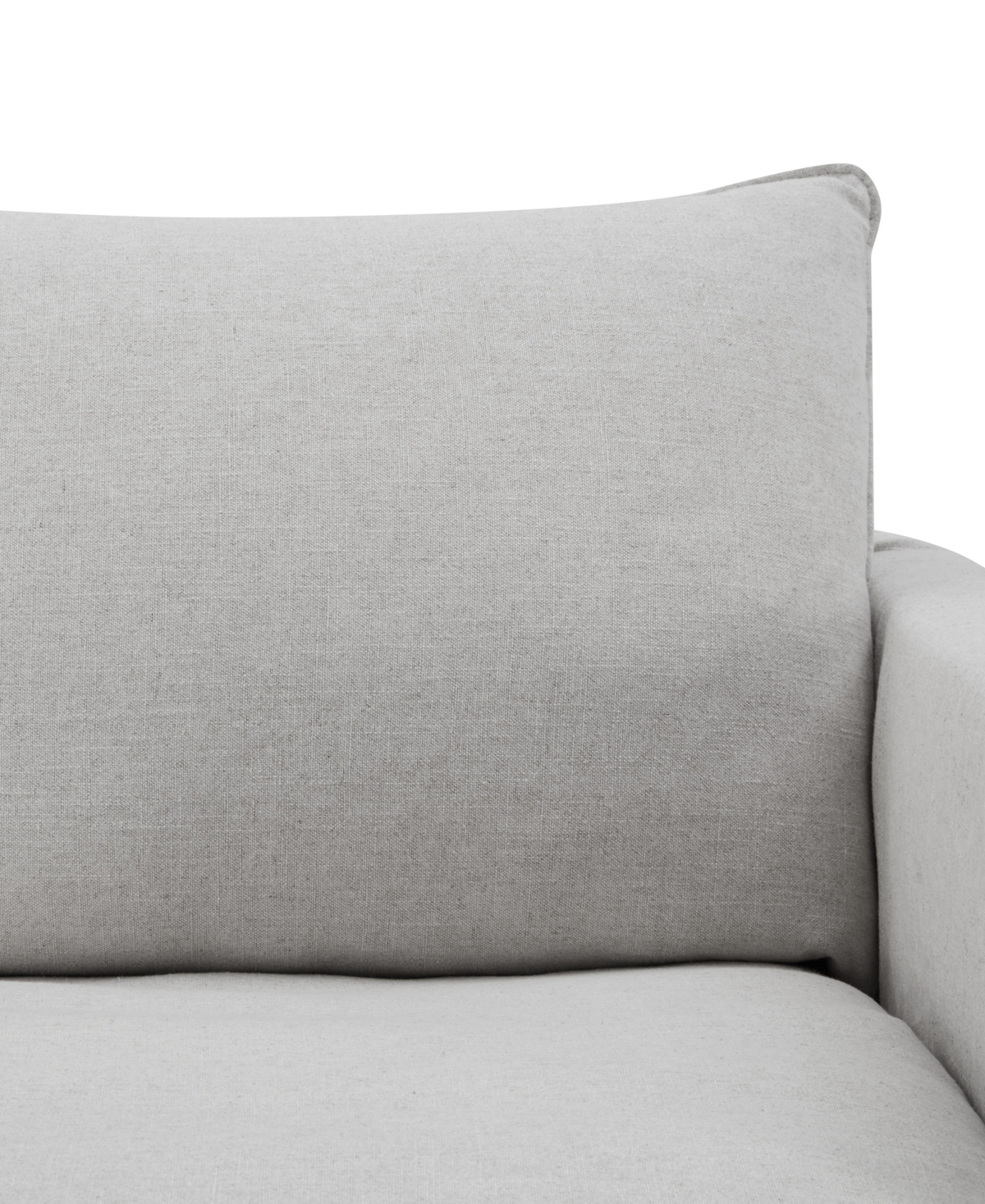 Furniture Of America 84" Linen Maddy Narrow Track Arm Sofa In Light Gray