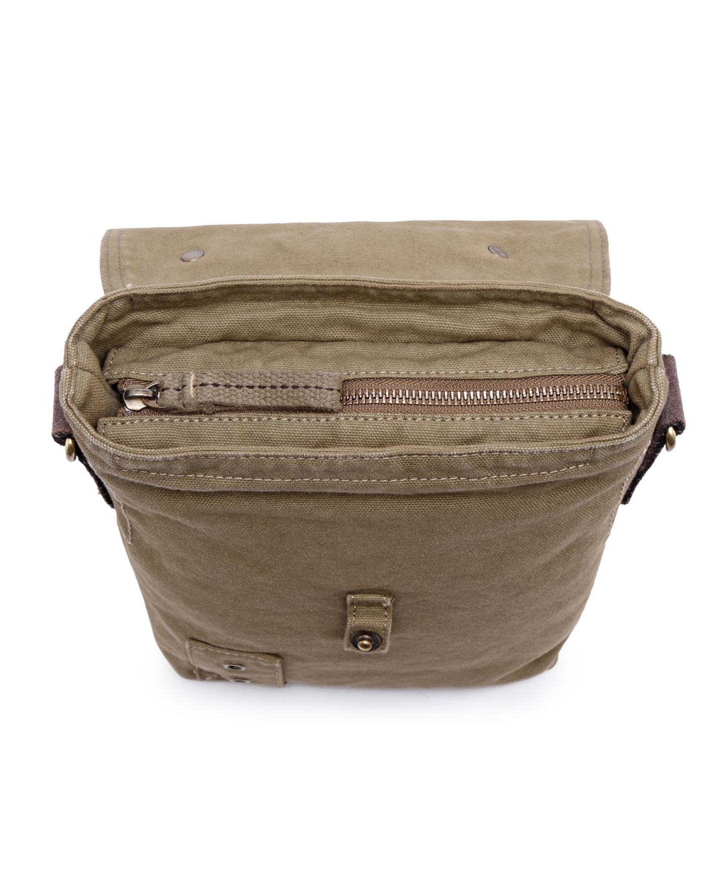 Женская сумка TSD BRAND Coastal Canvas Crossbody, цвет: Оливковый — фото 7