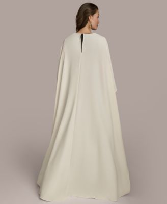 【Donna Karan New York】Chiffon-Cape-Overlay Gown Donna Karan New York Women's Chiffon-Cape-Overlay Gown - Macy's