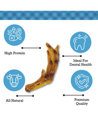 All-Natural Duck Feet Dog Treats – Crunchy, Long-Lasting Chews for Dogs of All Breeds and Sizes – (20-Pack)