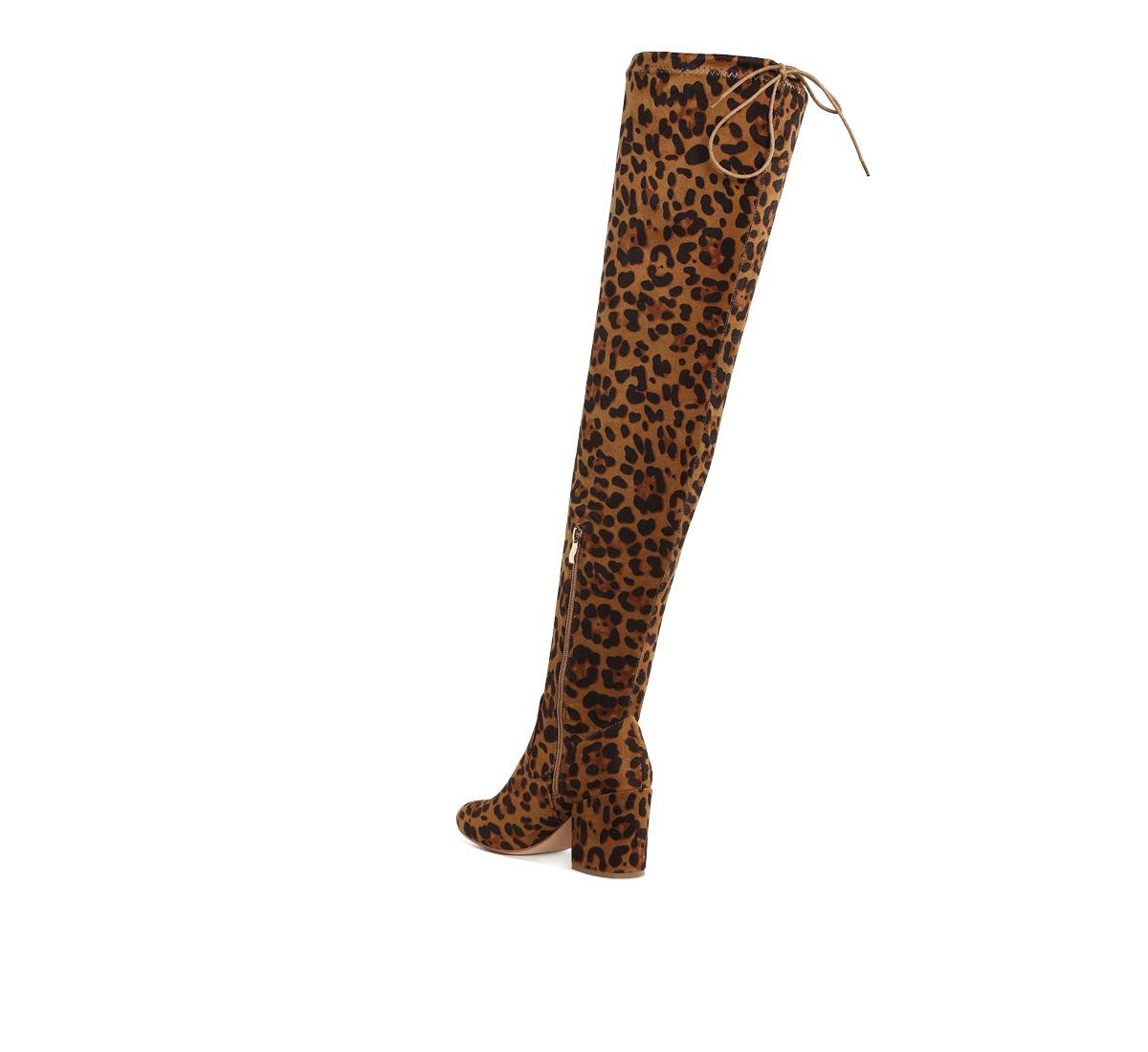 London Rag Liama Minimal Drawstring Detail Knee-High Boots