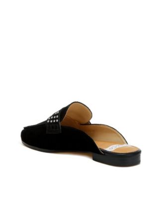 Eve Park Stud Embellished Penny Strap Mules