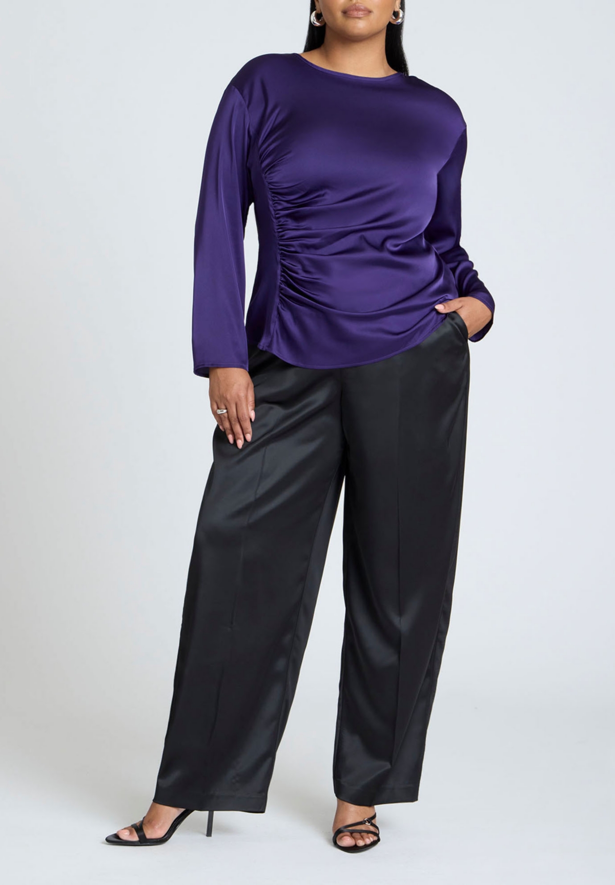 Eloquii Plus Size Shirred Body Top