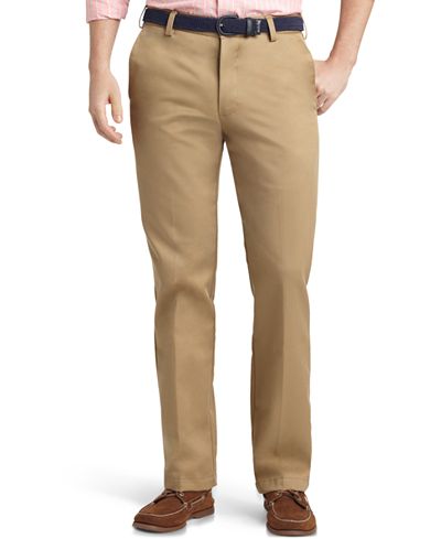 IZOD Madison Slim-Fit No-Iron Flat Front Chino Pants