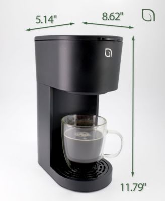 Compact Single Serve Coffee Maker - Compatible with K-Cup Pods Ground Coffee