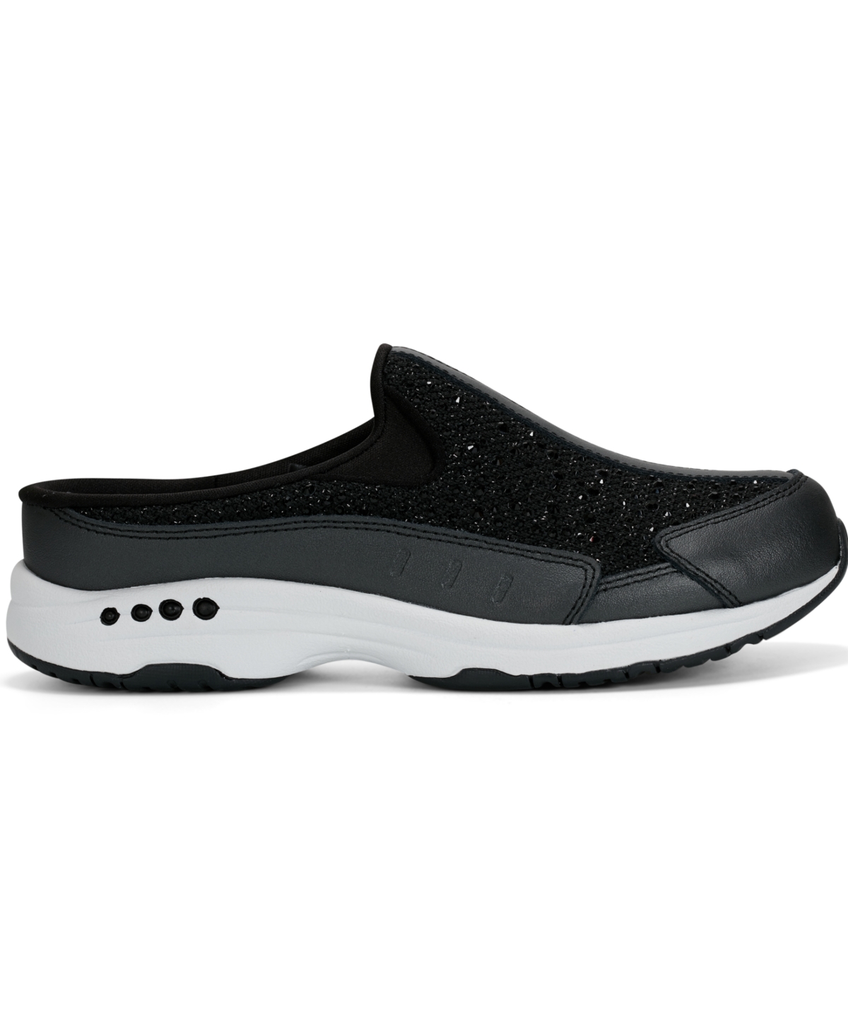 EASY SPIRIT WOMEN'S TRAVEL TIME SPARKLE SLIP-ON WALKING MULES 