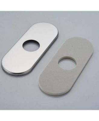 6 Inch Bathroom Vessel Vanity Sink Faucet 4" Hole Cover Deck Plate Escutcheon Chrome