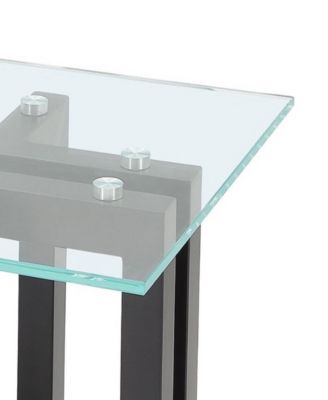 Emila 24" Square Glass Mix and Match End Table