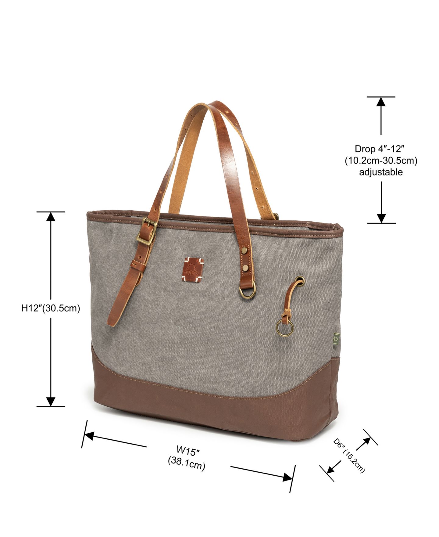 Женская сумка TSD BRAND Redwood Canvas Shopper, цвет: Серый — фото 9