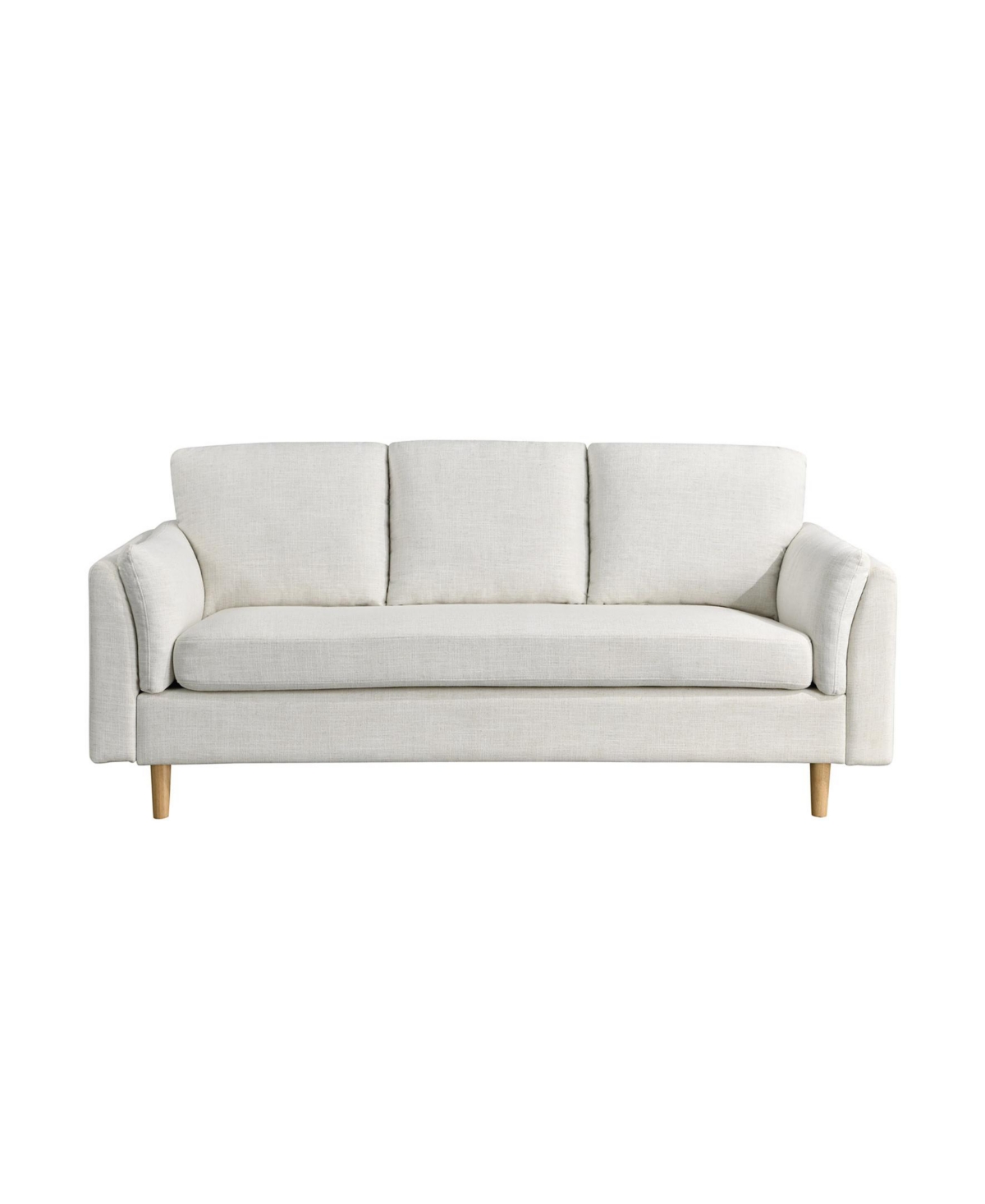 Studio Living 79" Polyester Sydney Sofa In Cream