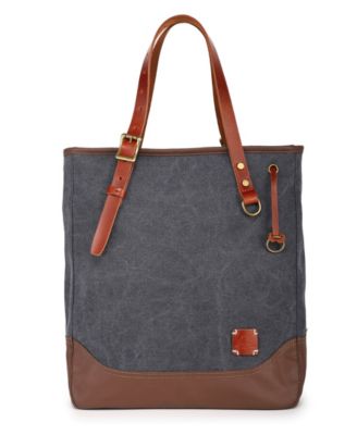 Red Wood Medium Canvas Tote Bag
