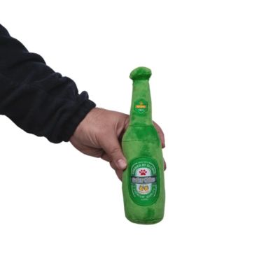 Beers-Cheers Plush Dog Toy Gift Set – with Squeaker & Crinkle Paper for Fun Play, Durable for Chewing, Perfect for Playtime and Cuddles