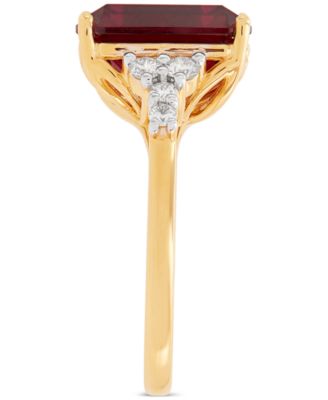 Lab Grown Gemstone & Lab Grown Diamond (1/3 ct. t.w.) Ring in 14K Gold