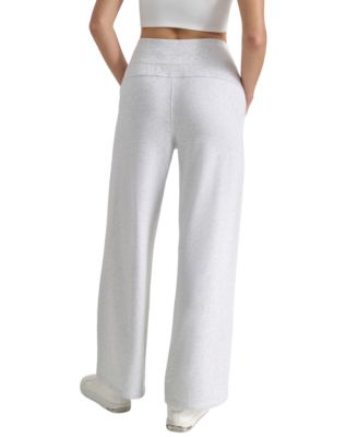 Women's Studded-Logo Wide-Leg Pants