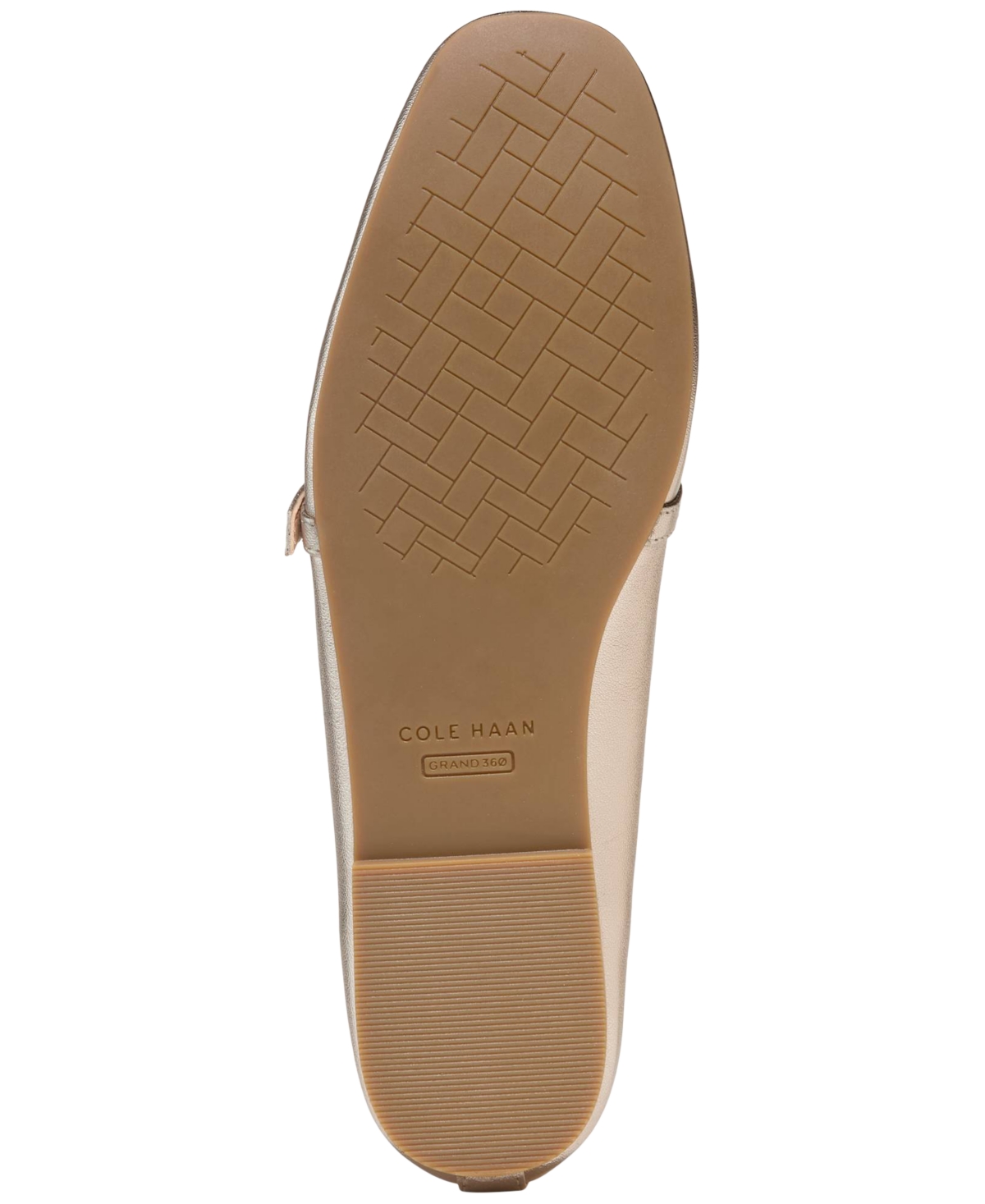Cole Haan Yelena Mary Jane Flat In Soft Gold