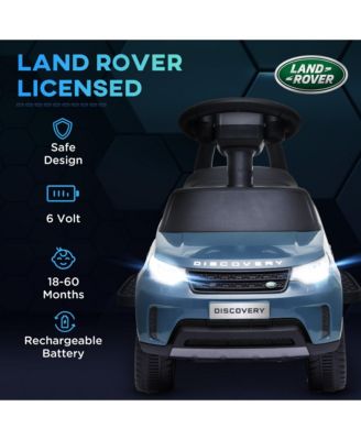 2 in 1 Land Rover Licensed 6V Ride On Car, Sliding Car, Light