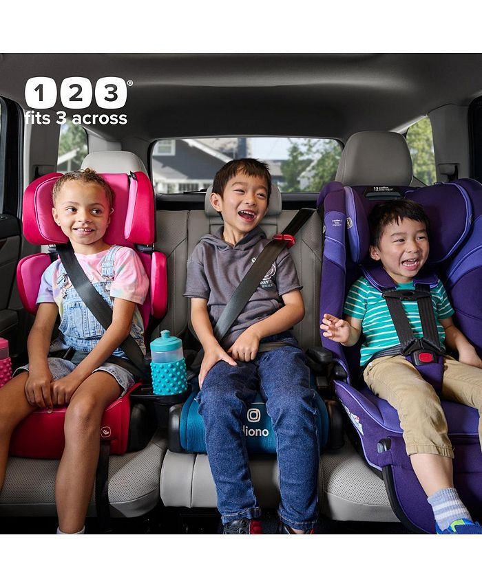 Diono Toddler Connect3 R - Pack of 2 Backless Booster Car Seats - Black - ONE SIZE