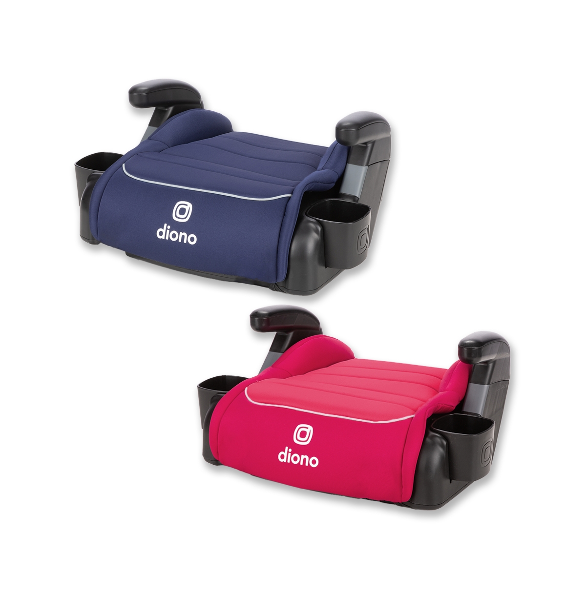 Diono Toddler Connect3 R - Pack of 2 Backless Booster Car Seats -/pink cotton candy