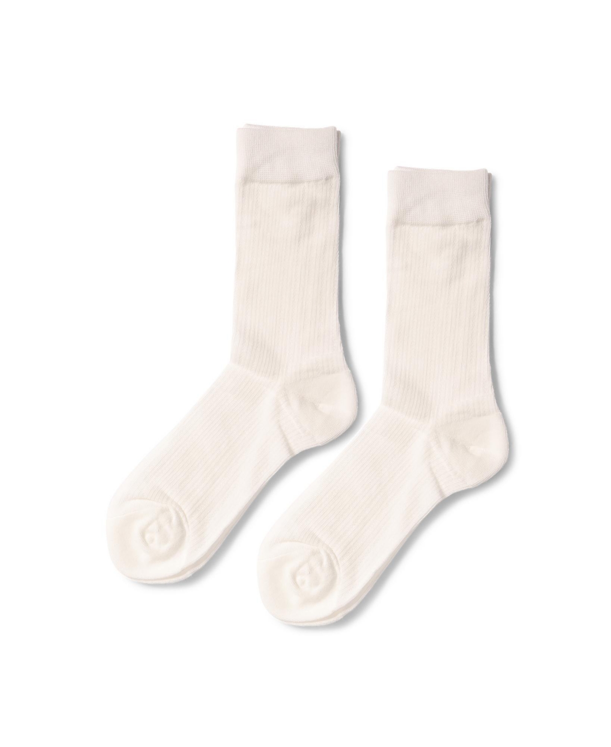 Women's Go For It Classic Ribbed Socks - White