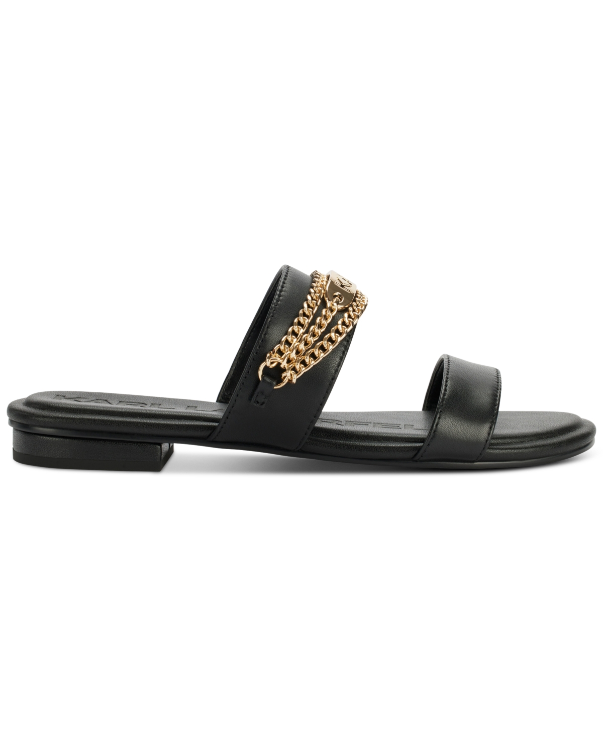 Shop Karl Lagerfeld Women's Canne Flat Sandals In Black
