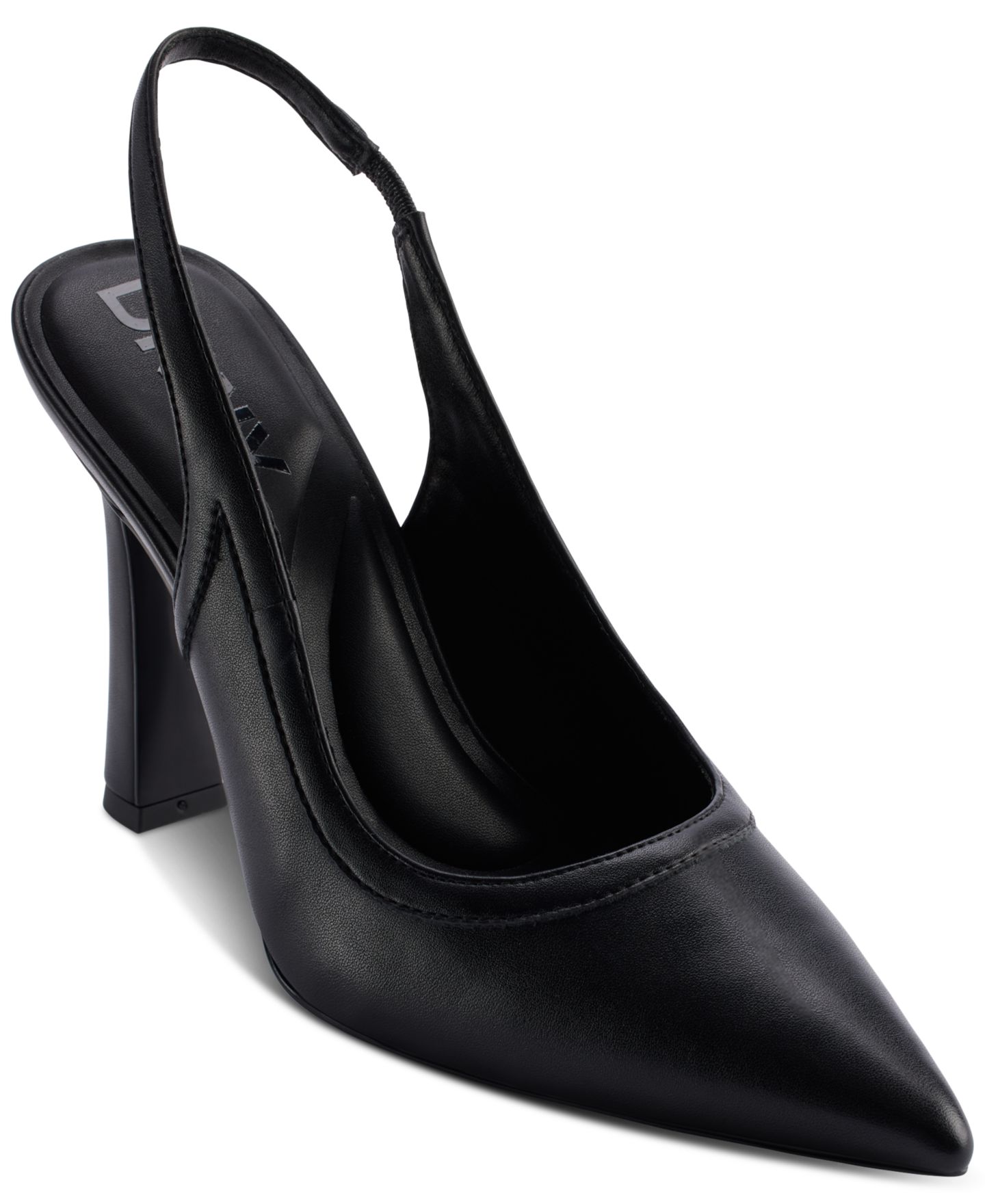 Женские туфли DKNY Cinette Slingback Pointed Toe Pumps, цвет: Чёрный — фото 1