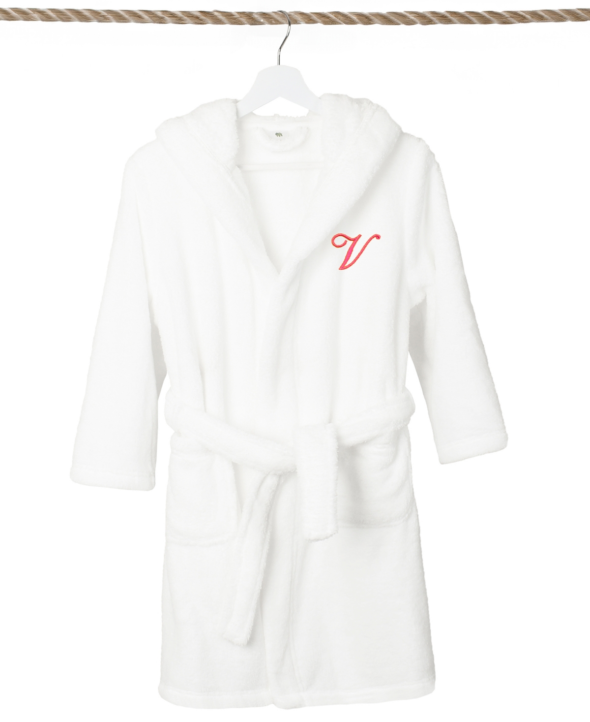 LINUM HOME PERSONALIZED KIDS SUPER PLUSH HOODED BATHROBE 